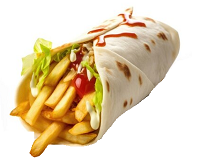 Chicken Shawarma With Fries & Naan 