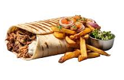 Mixed Shawarma With Fries 