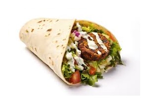 Falafel With Salad, Bread & Donner 